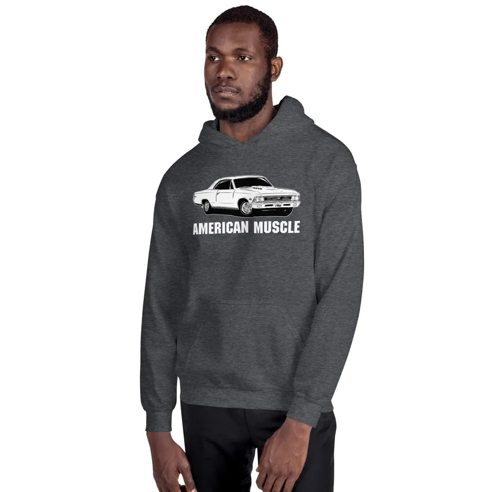 1966 Chevelle Hoodie American Muscle Car Sweatshirt