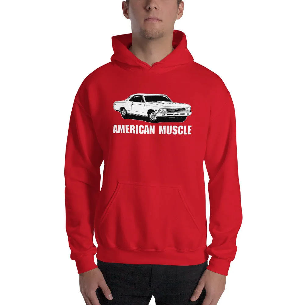 1966 Chevelle Hoodie American Muscle Car Sweatshirt