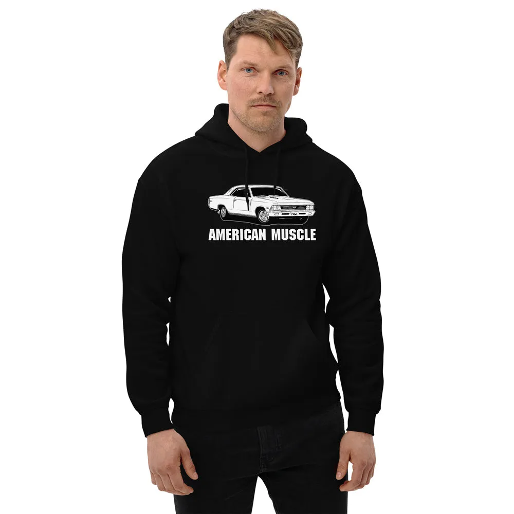 1966 Chevelle Hoodie American Muscle Car Sweatshirt