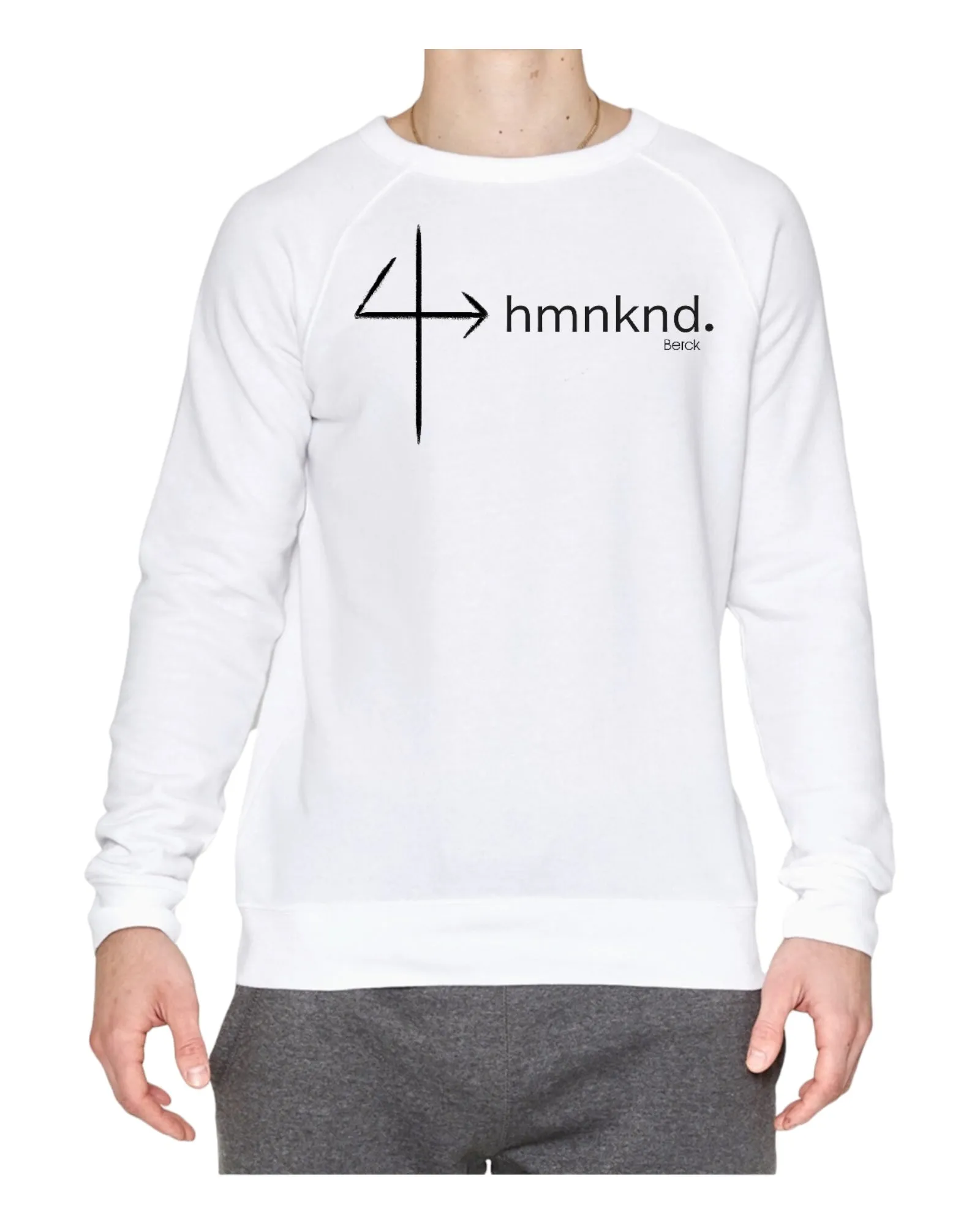 4hmnknd Unisex Pullover Crewneck Lightweight French Terry