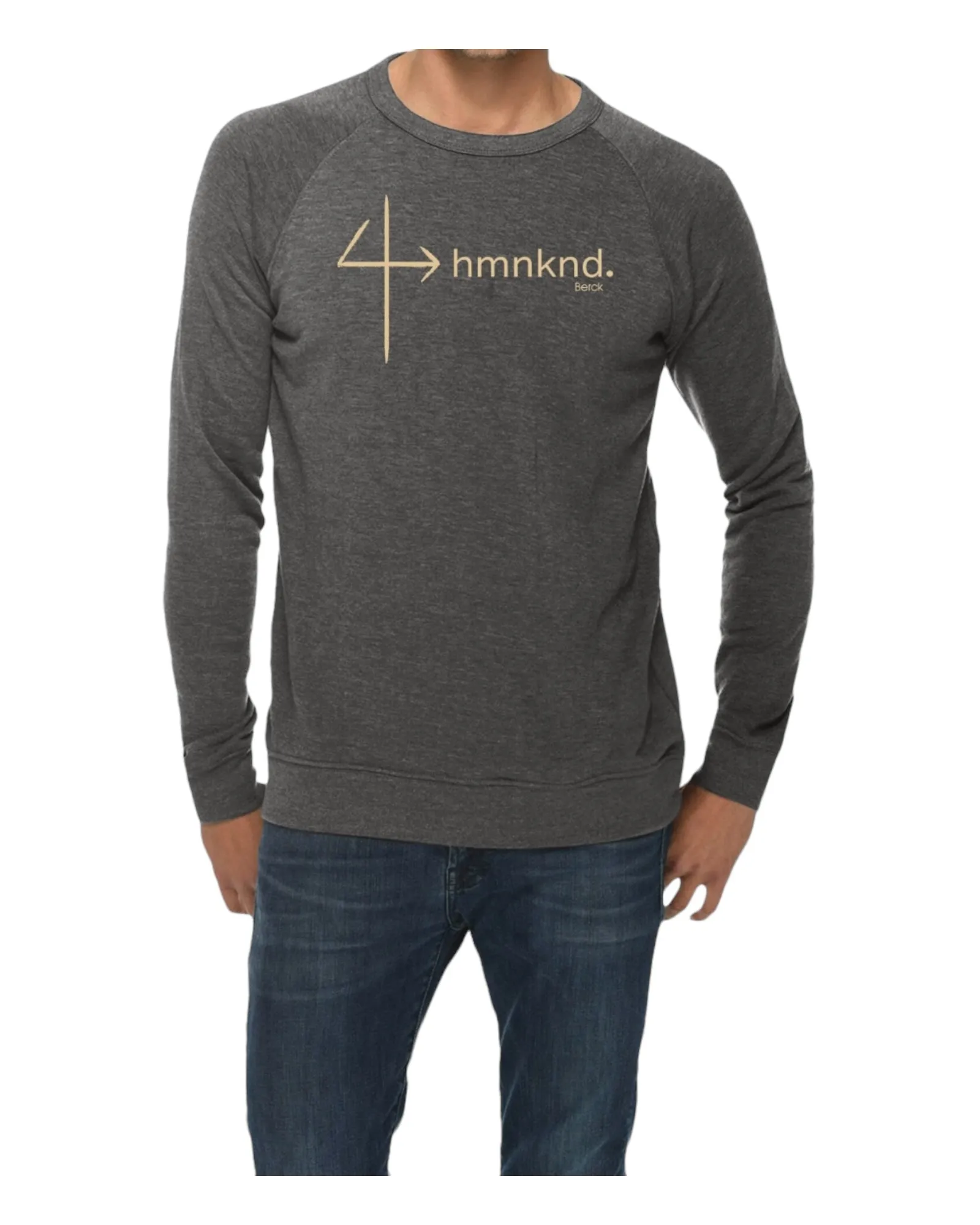 4hmnknd Unisex Pullover Crewneck Lightweight French Terry