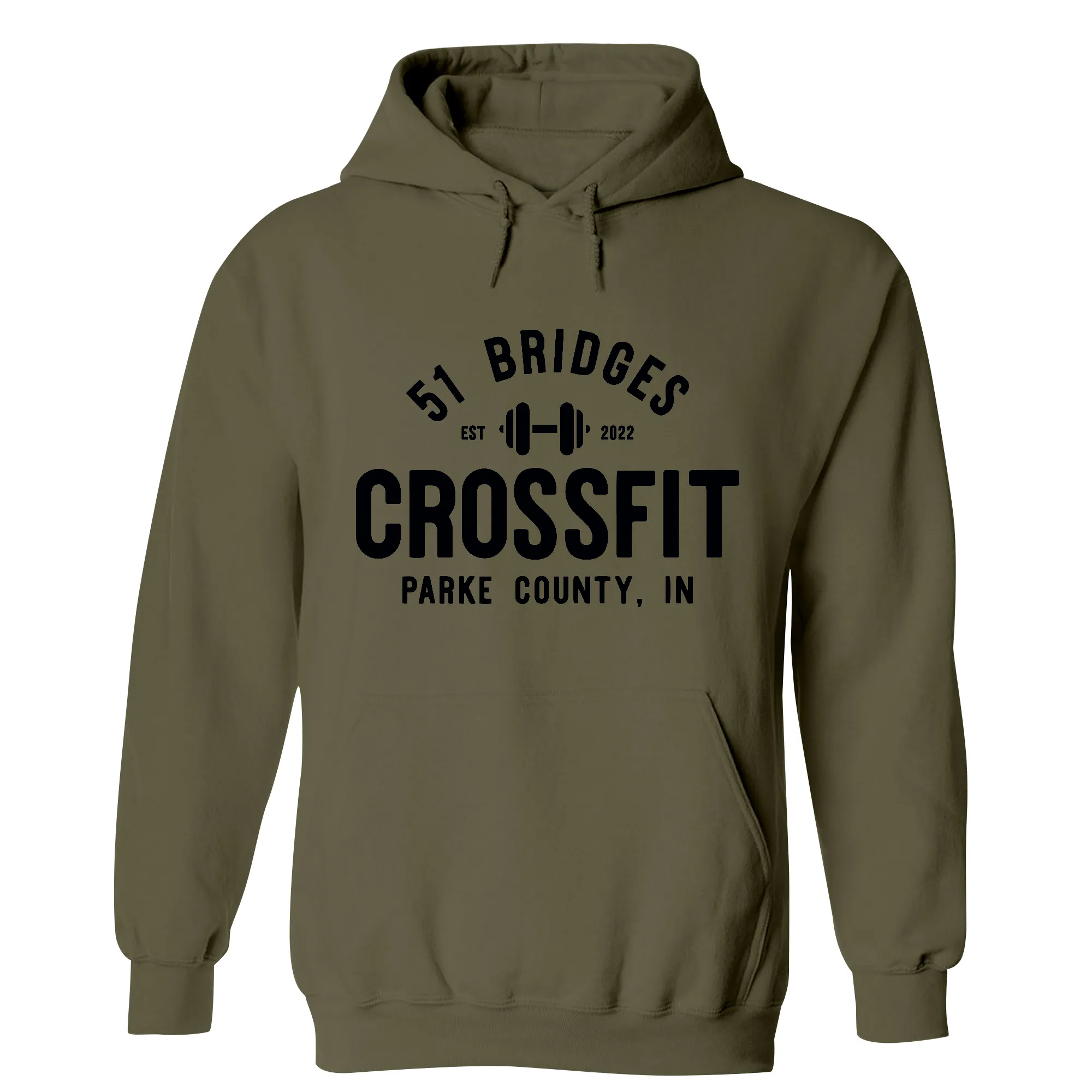 51 Bridges CrossFit Stacked Mens - Hoodie