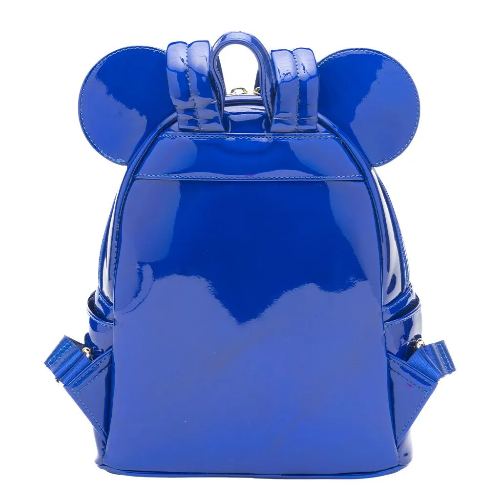 707 Street Exclusive - Loungefly Disney Mickey Mouse Holographic Series Mini Backpack - Sapphire