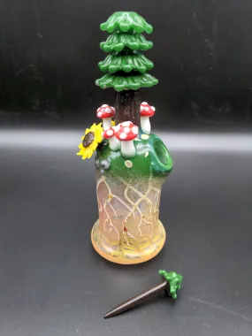 8 Fumed Tree Forest Rig 14mm - Los1 Glass