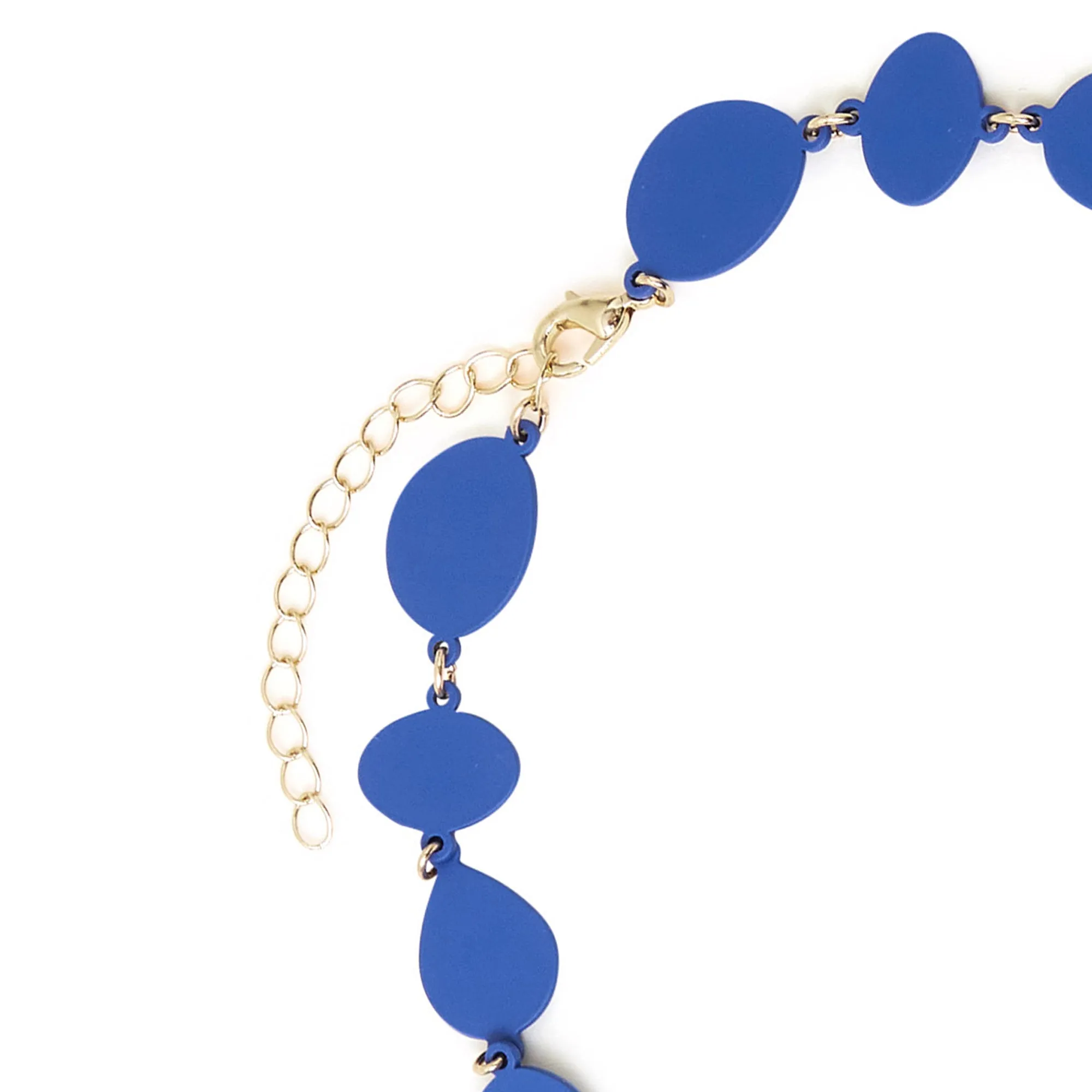 Accessorize London Women's Blue Organic Shapes Necklace