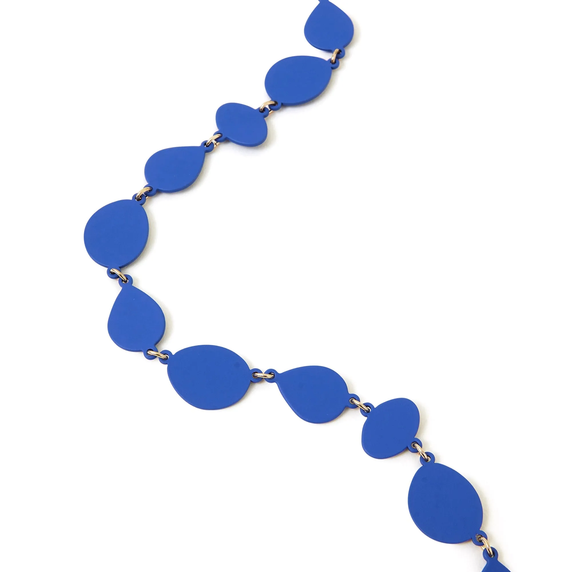 Accessorize London Women's Blue Organic Shapes Necklace