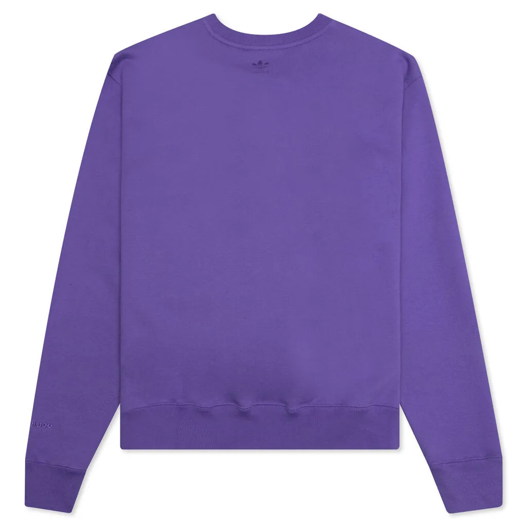 Adidas x Pharrell Williams Basics Crew - Purple