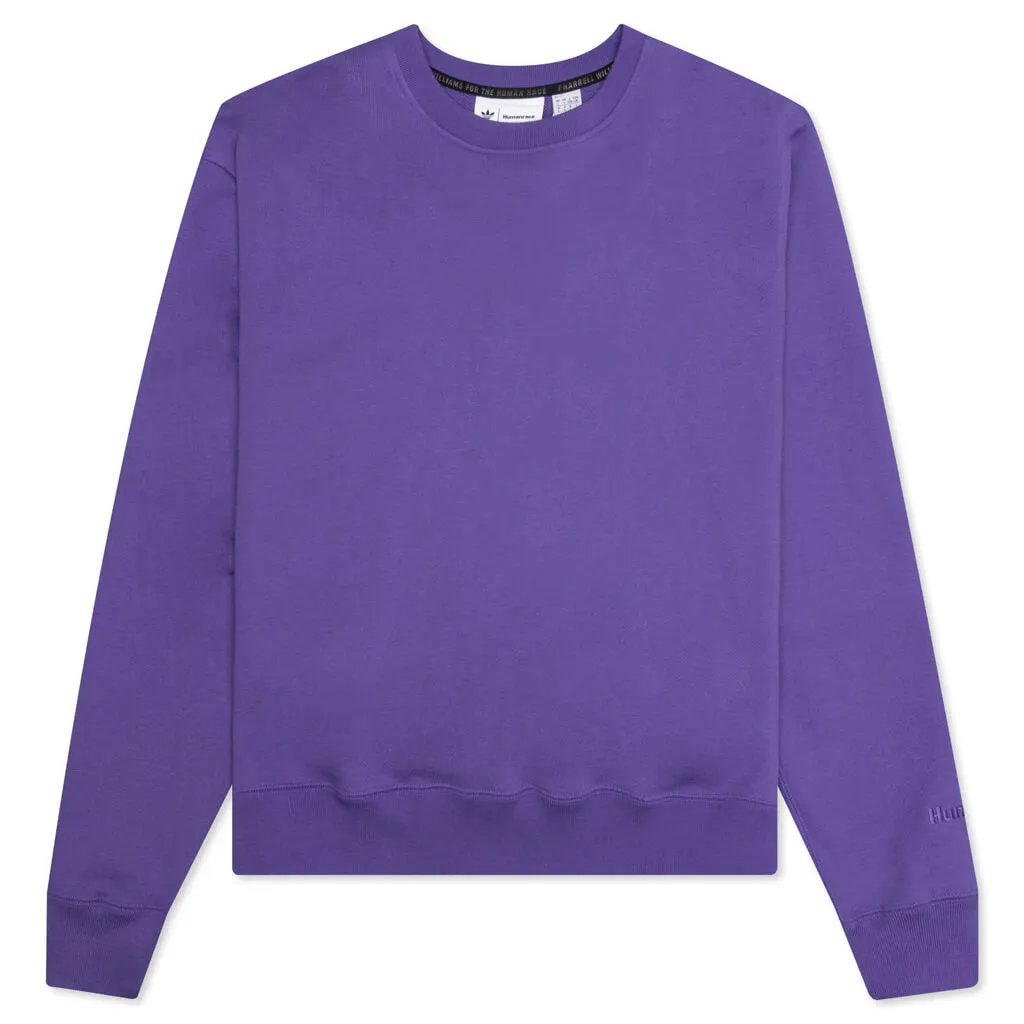 Adidas x Pharrell Williams Basics Crew - Purple