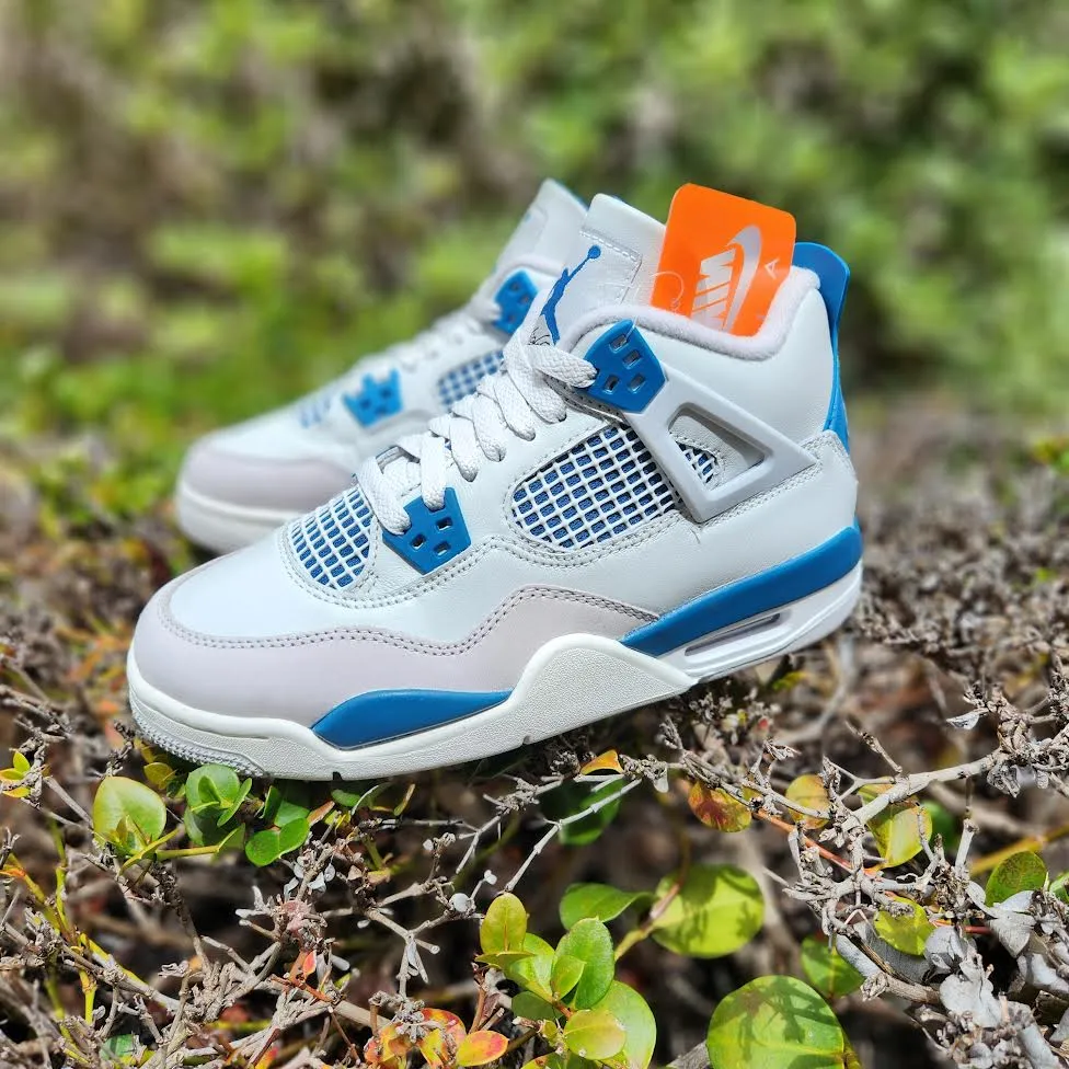 Air Jordan 4 Retro GS 'MILITARY BLUE'