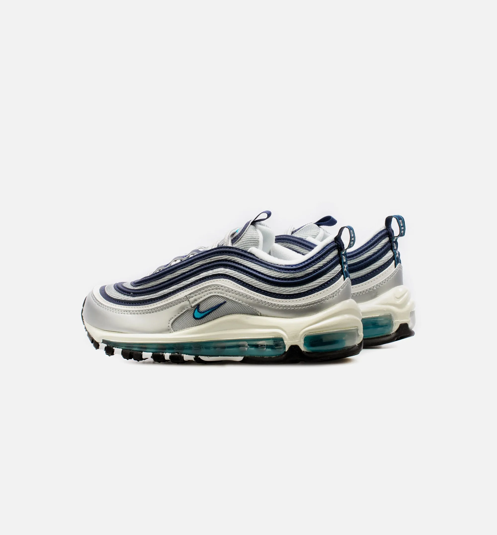 Air Max 97 Metallic Silver Chlorine Blue Womens Lifestyle Shoe - Grey/Blue