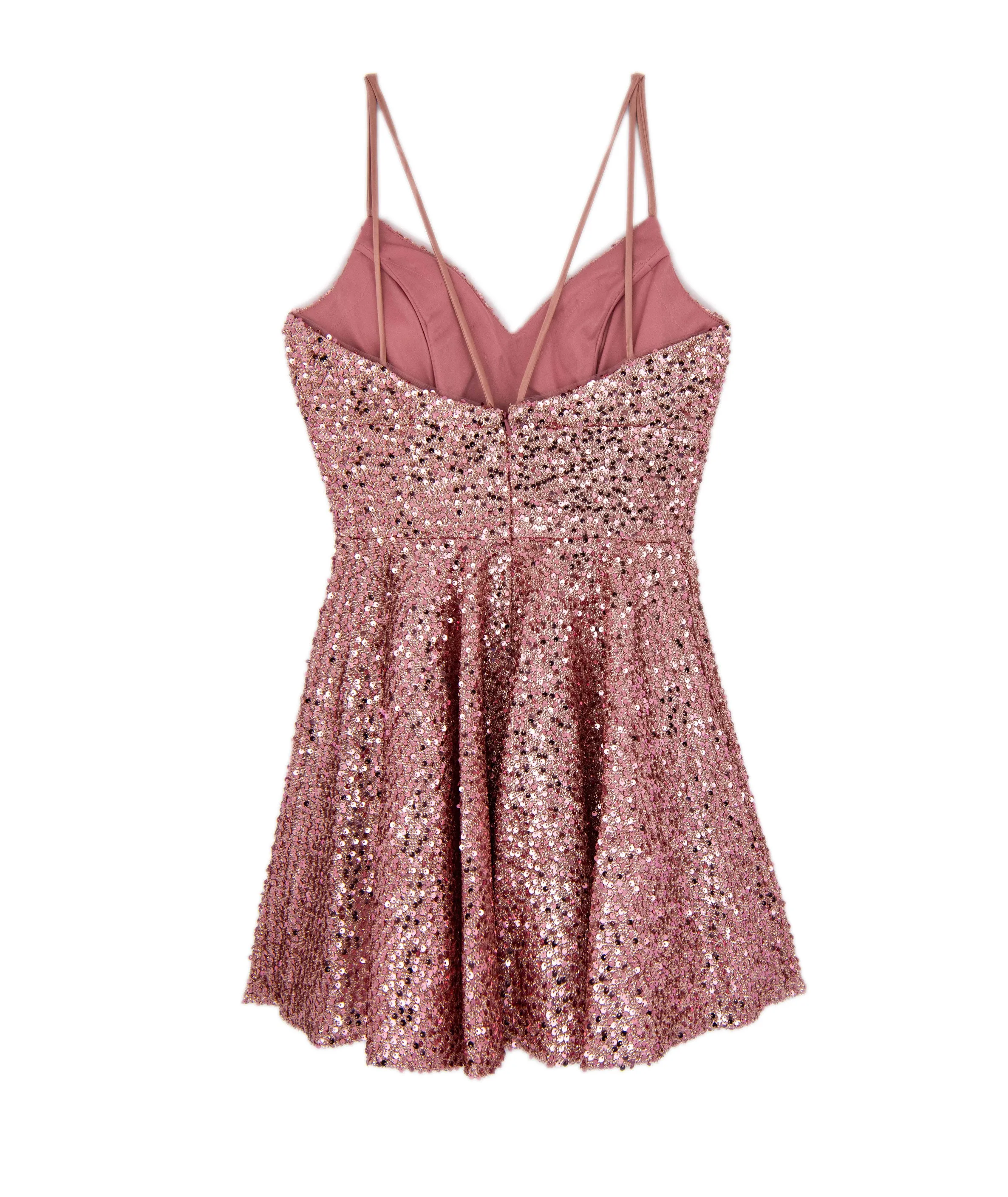 Alyce Women Pink Sequin Mariana Dress