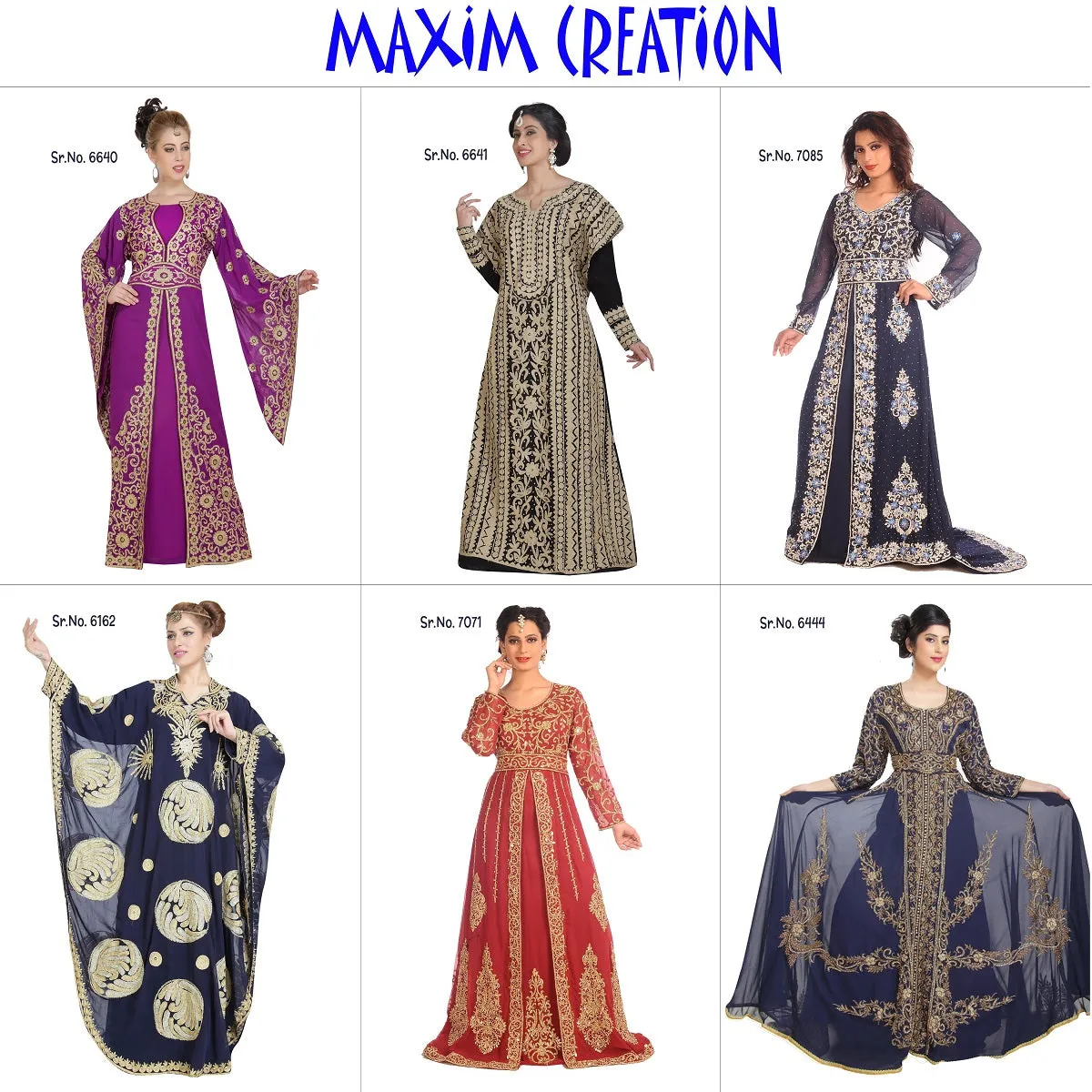 Arabian Caftan With Golden Beads