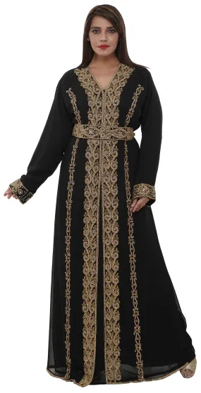 Arabian Caftan With Golden Beads