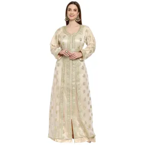 Arabian Djellaba Evening Party Dress