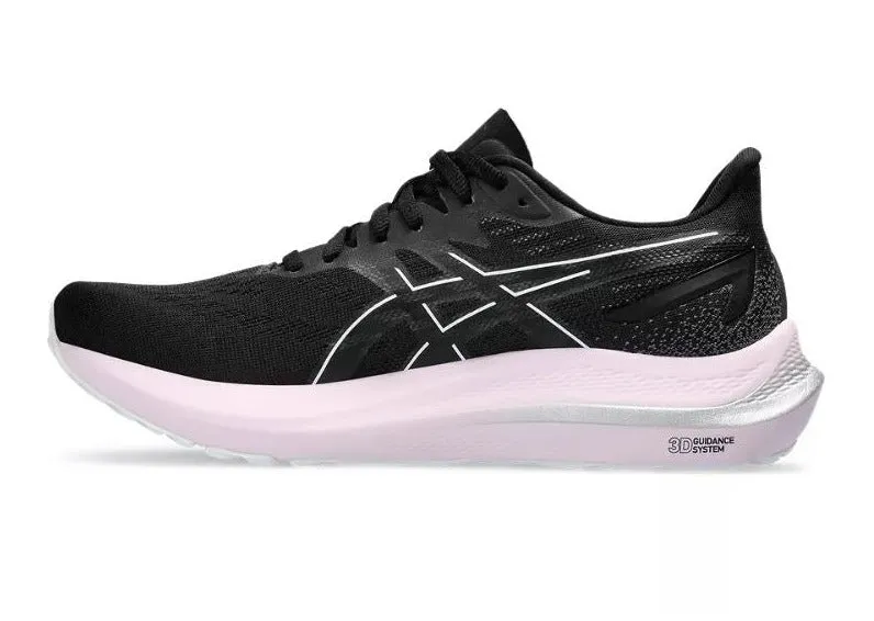 Asics GT-2000 12 (B Width) - Black/White (Womens)