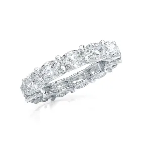 AUTRE - 14k White Gold 2.50ct Oval Eternity Lab Grown Diamond Band