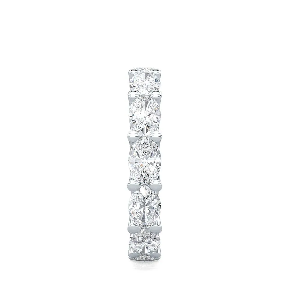 AUTRE - 14k White Gold 2.50ct Oval Eternity Lab Grown Diamond Band