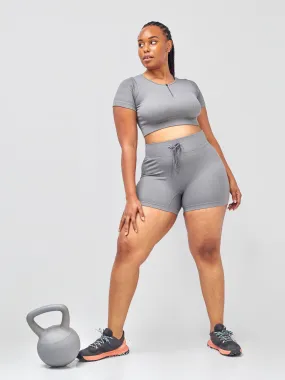 Ava Fitness Lizzy 5 piece Gym Set - Grey