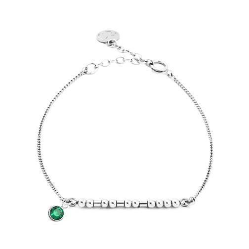 BABY'S NAME - BIRTHSTONE BRACELET