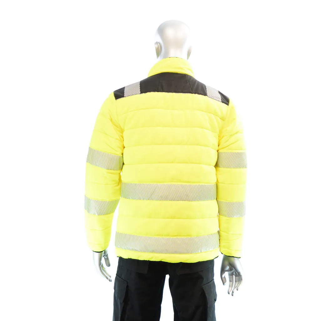 BIGBEN® Hi-Vis Soft Padded Jacket - Yellow & Black