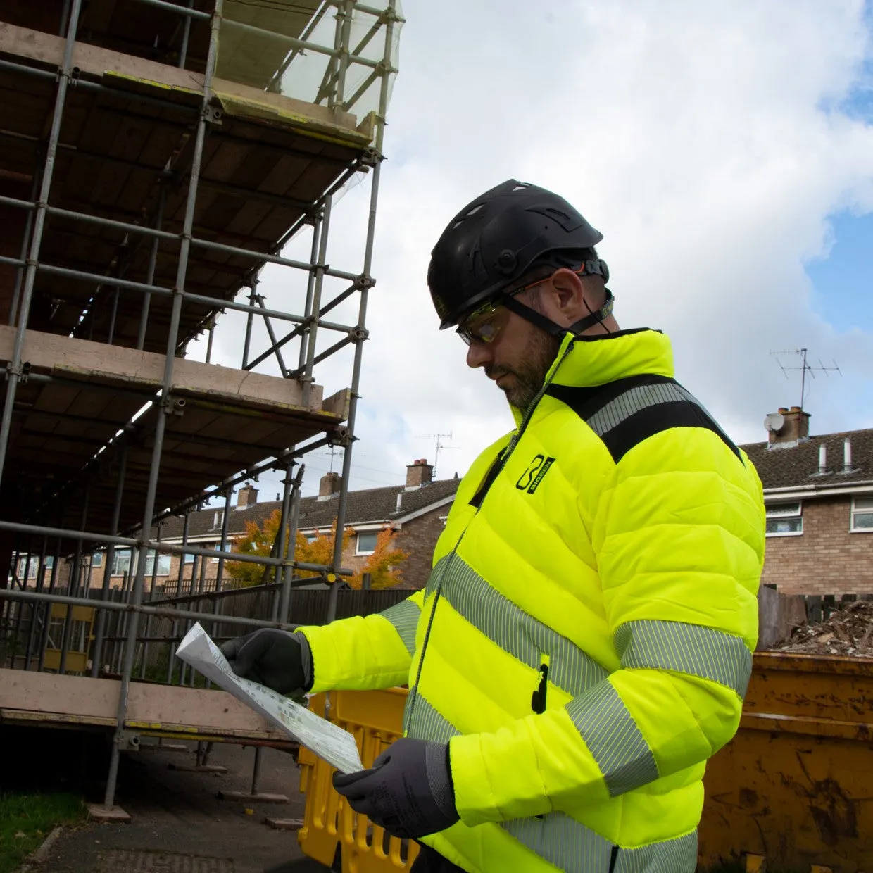 BIGBEN® Hi-Vis Soft Padded Jacket - Yellow & Black