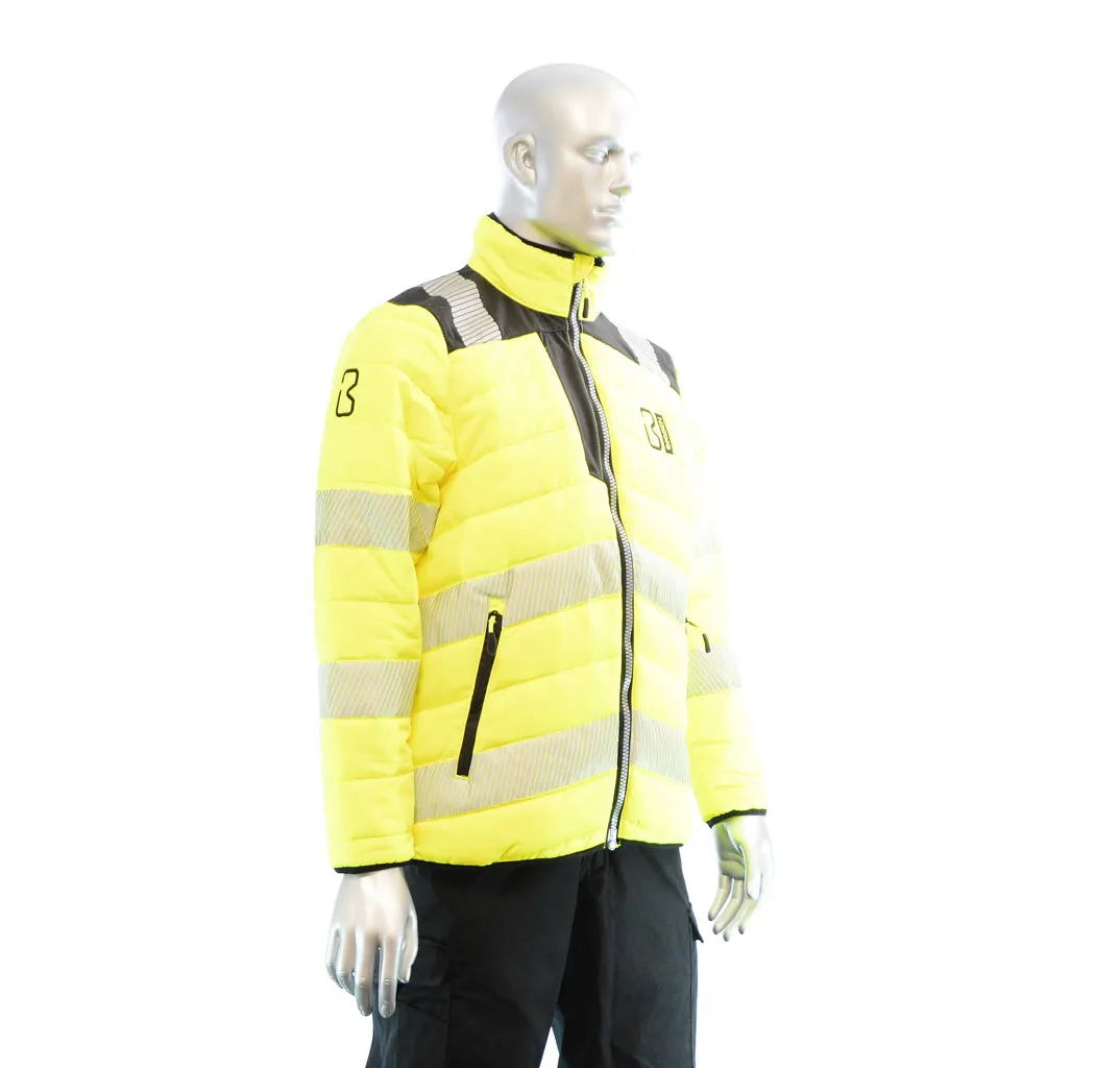 BIGBEN® Hi-Vis Soft Padded Jacket - Yellow & Black