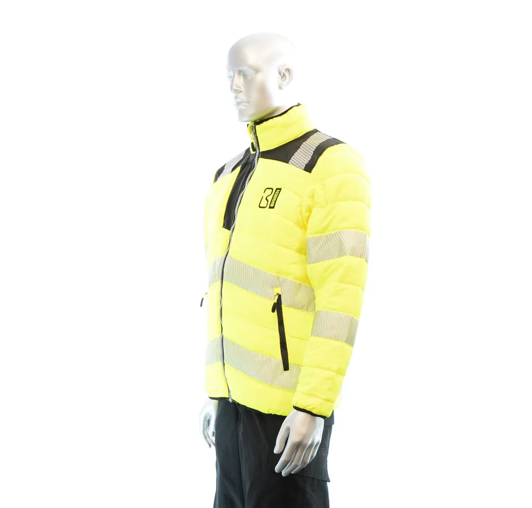 BIGBEN® Hi-Vis Soft Padded Jacket - Yellow & Black