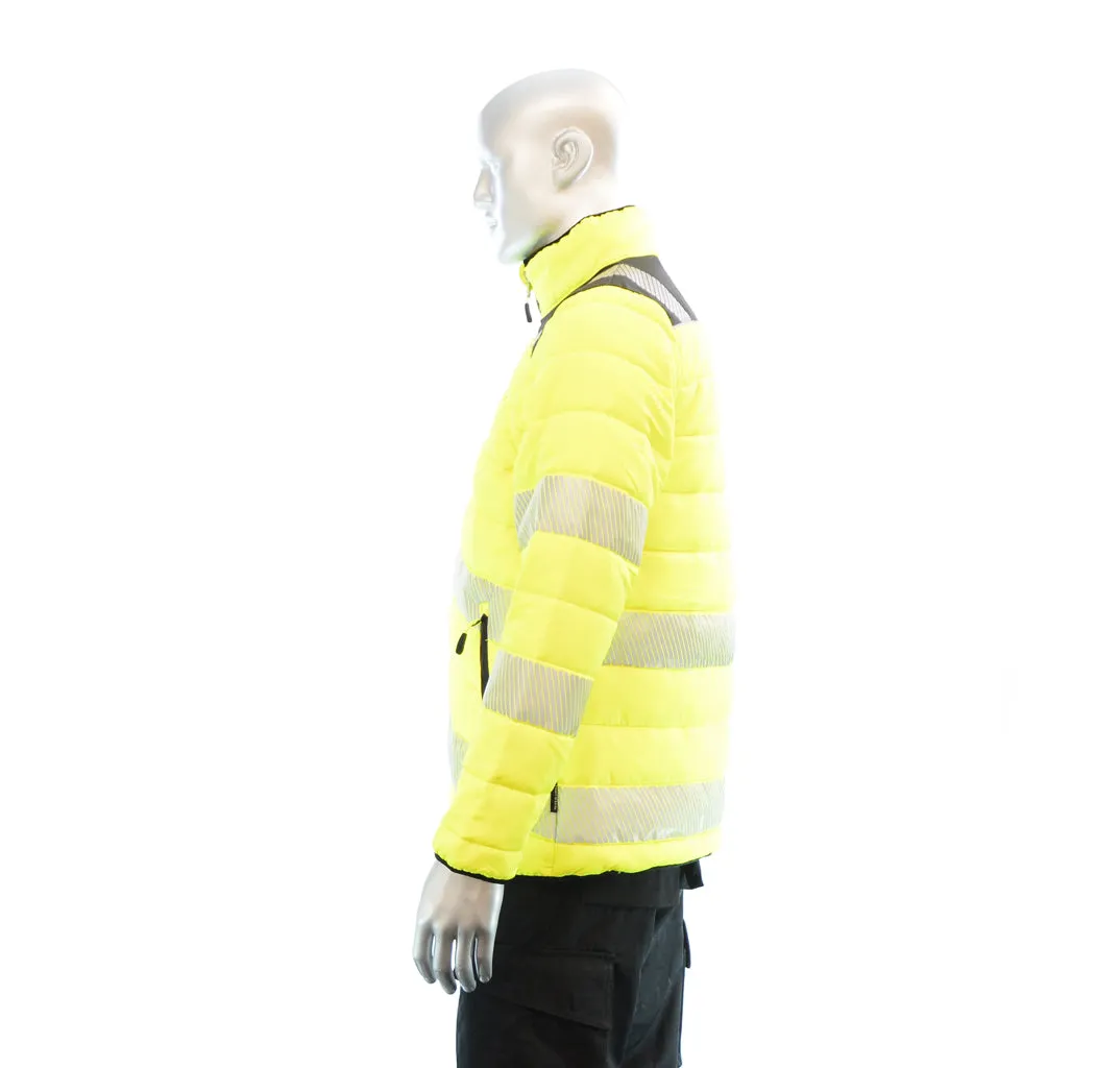 BIGBEN® Hi-Vis Soft Padded Jacket - Yellow & Black