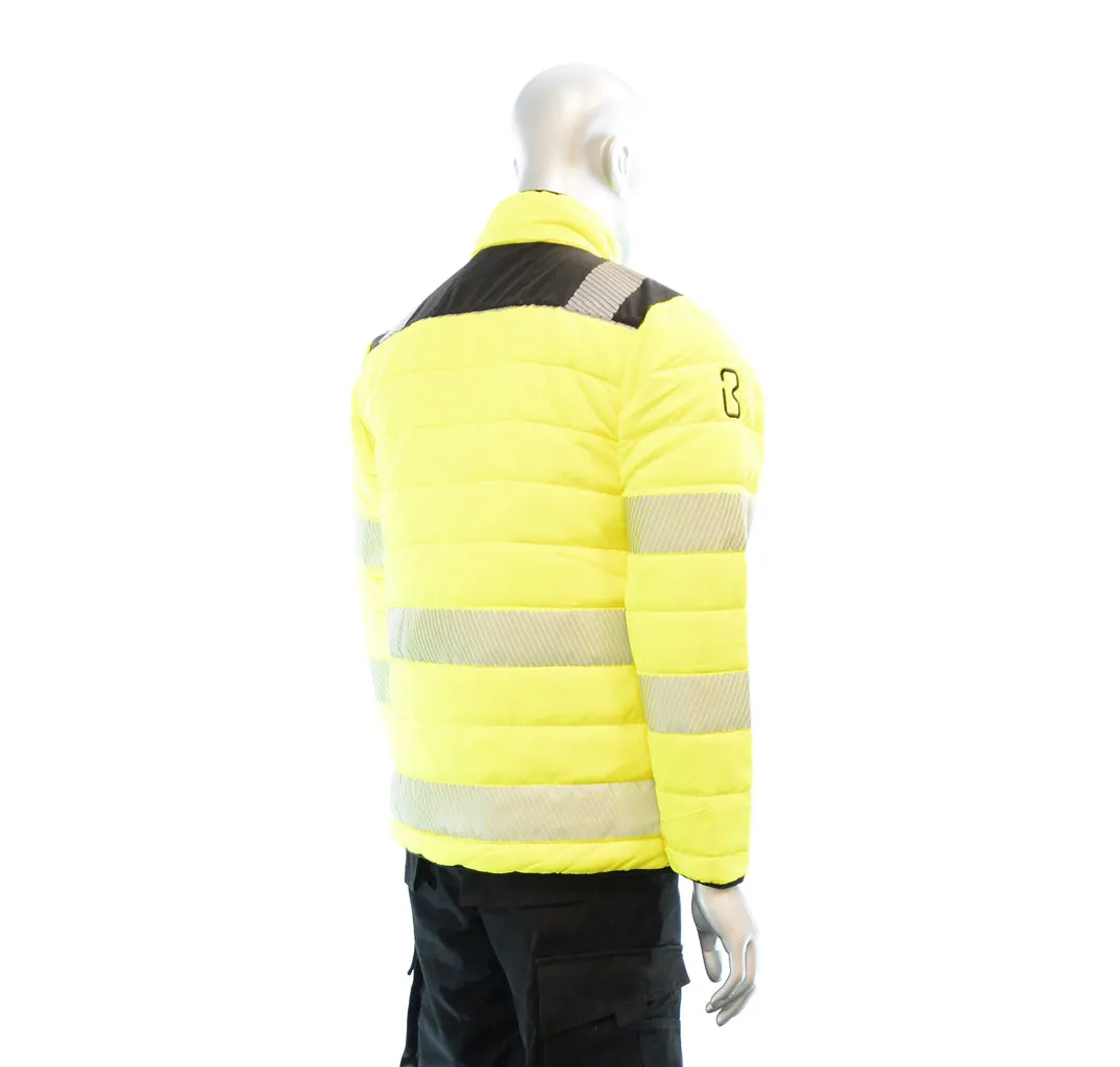 BIGBEN® Hi-Vis Soft Padded Jacket - Yellow & Black