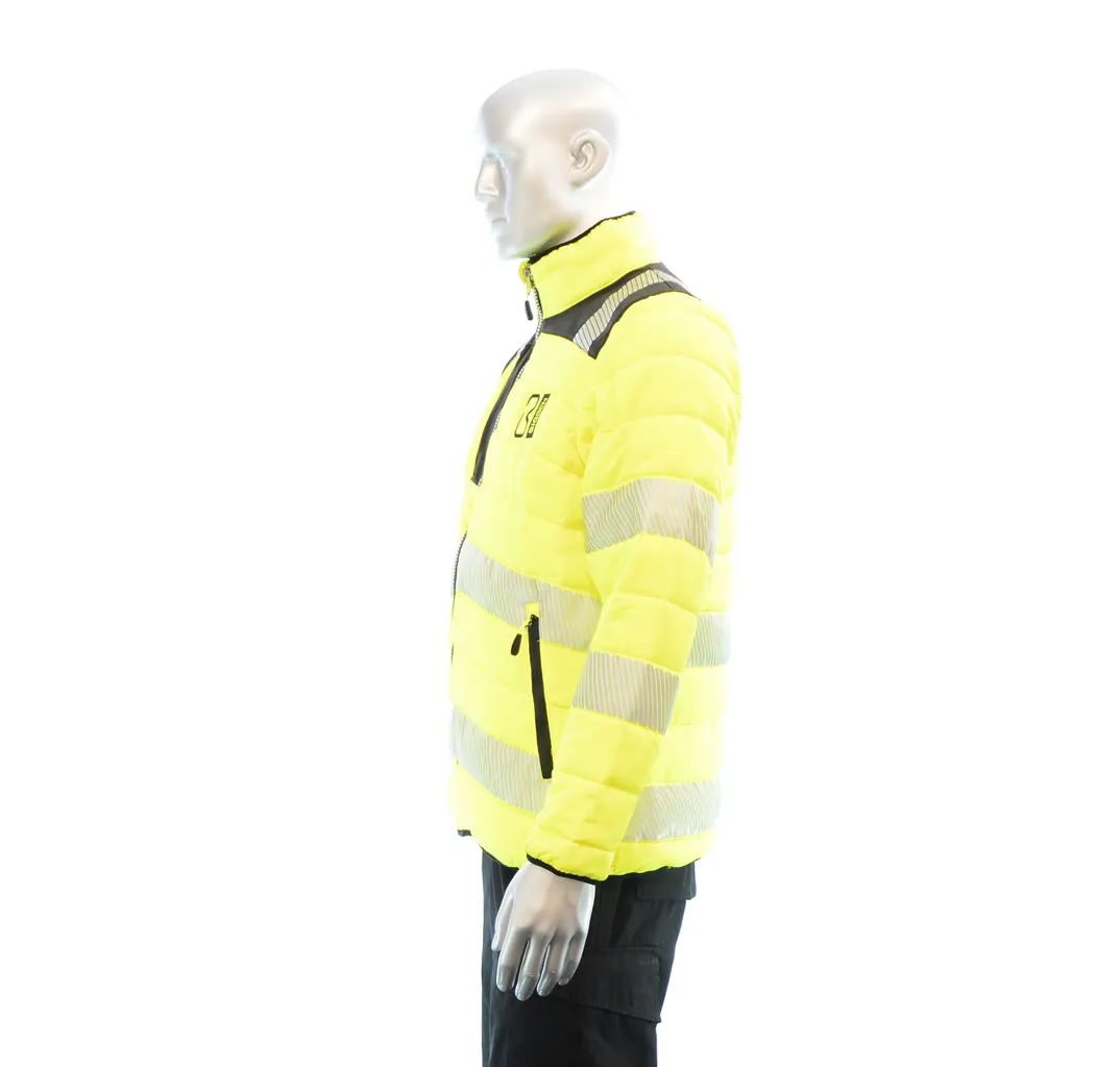 BIGBEN® Hi-Vis Soft Padded Jacket - Yellow & Black