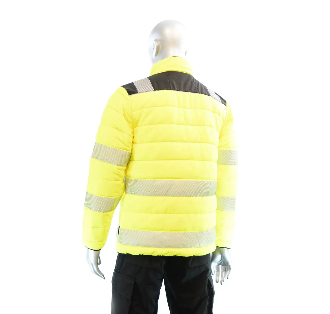 BIGBEN® Hi-Vis Soft Padded Jacket - Yellow & Black