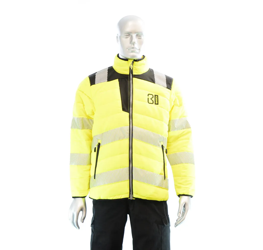 BIGBEN® Hi-Vis Soft Padded Jacket - Yellow & Black