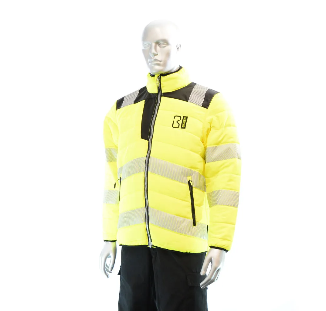 BIGBEN® Hi-Vis Soft Padded Jacket - Yellow & Black