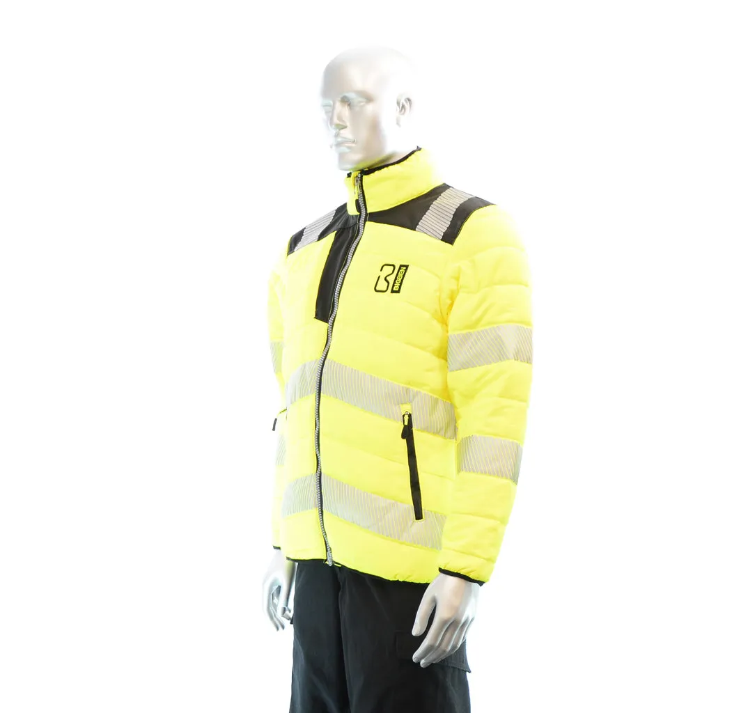 BIGBEN® Hi-Vis Soft Padded Jacket - Yellow & Black