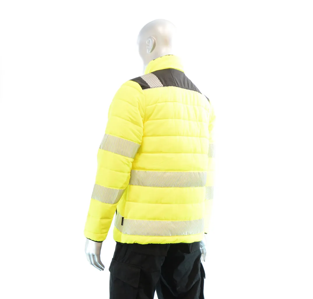 BIGBEN® Hi-Vis Soft Padded Jacket - Yellow & Black