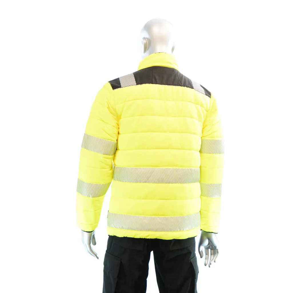 BIGBEN® Hi-Vis Soft Padded Jacket - Yellow & Black