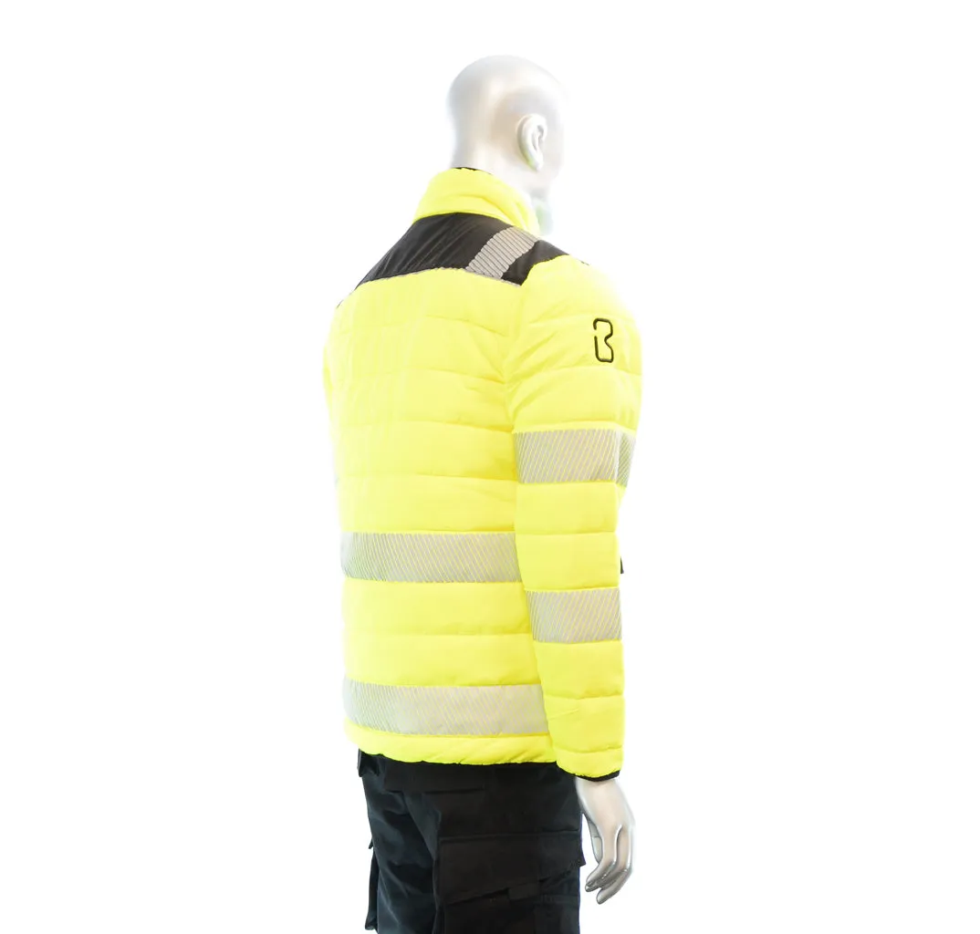 BIGBEN® Hi-Vis Soft Padded Jacket - Yellow & Black