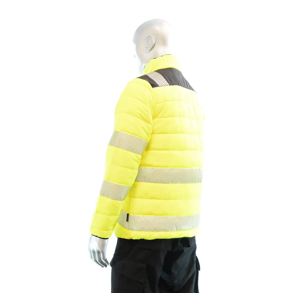 BIGBEN® Hi-Vis Soft Padded Jacket - Yellow & Black