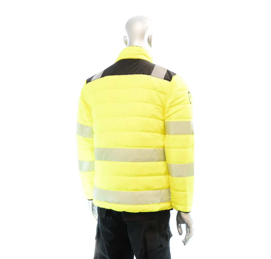 BIGBEN® Hi-Vis Soft Padded Jacket - Yellow & Black