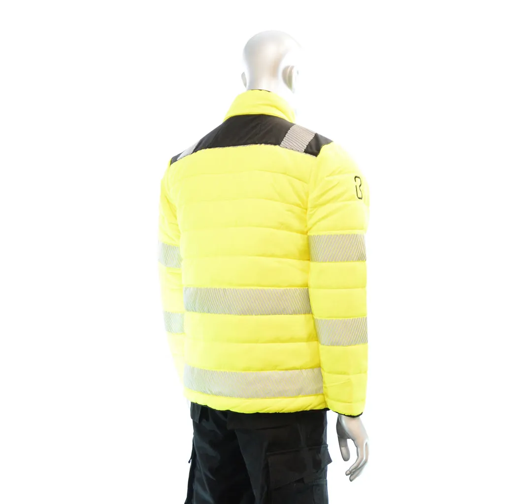 BIGBEN® Hi-Vis Soft Padded Jacket - Yellow & Black