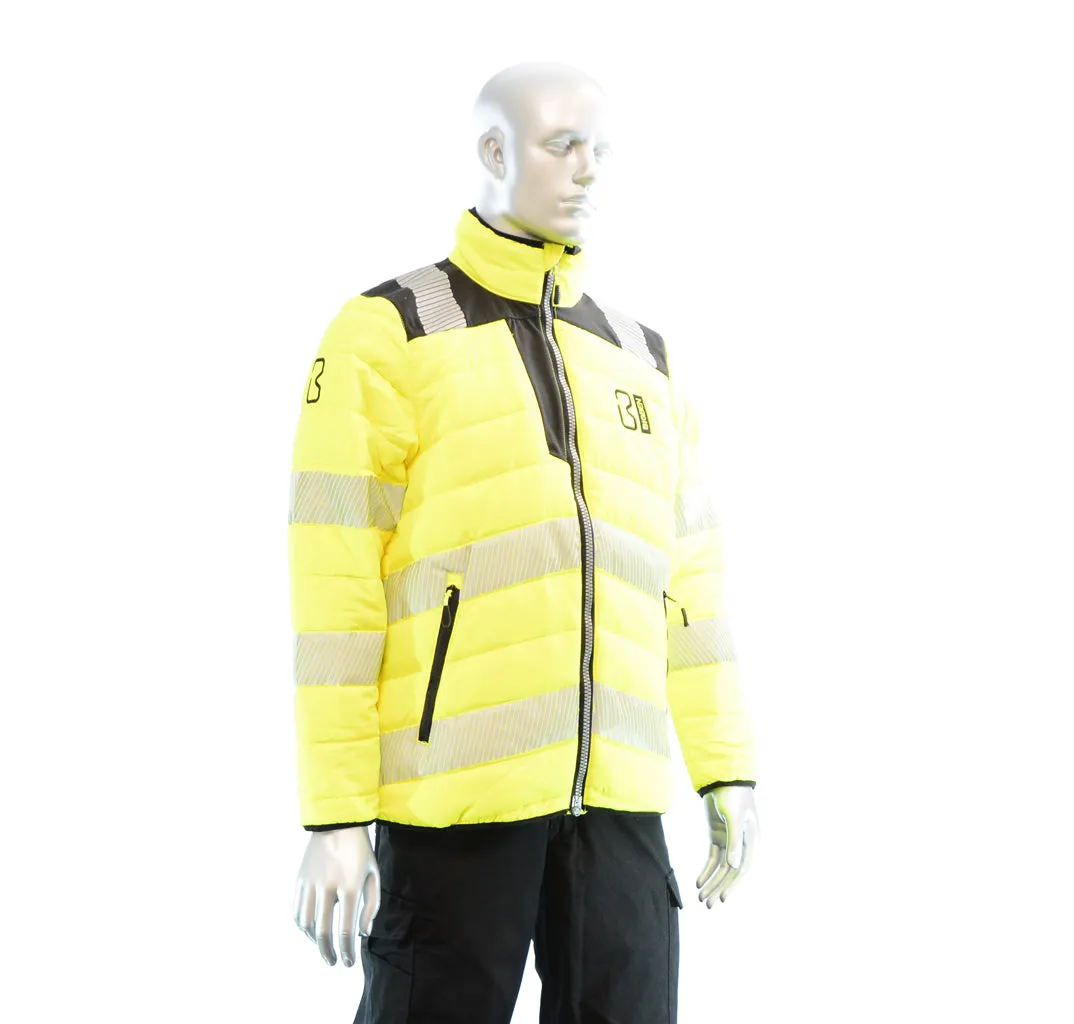 BIGBEN® Hi-Vis Soft Padded Jacket - Yellow & Black