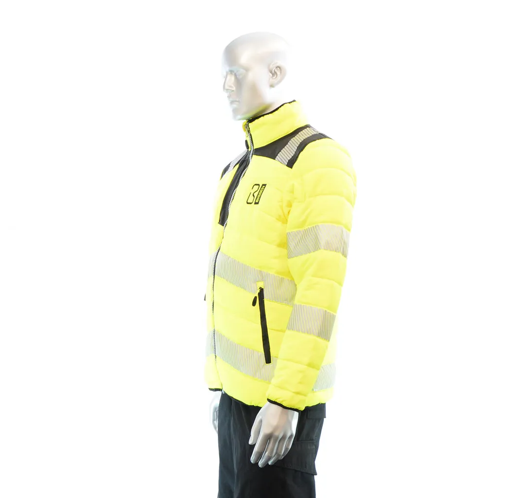 BIGBEN® Hi-Vis Soft Padded Jacket - Yellow & Black