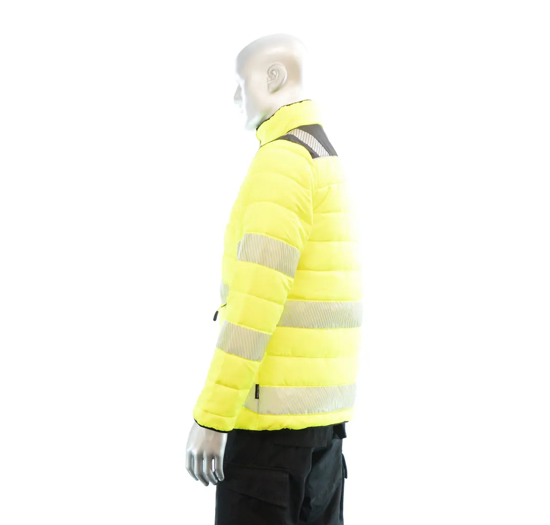 BIGBEN® Hi-Vis Soft Padded Jacket - Yellow & Black