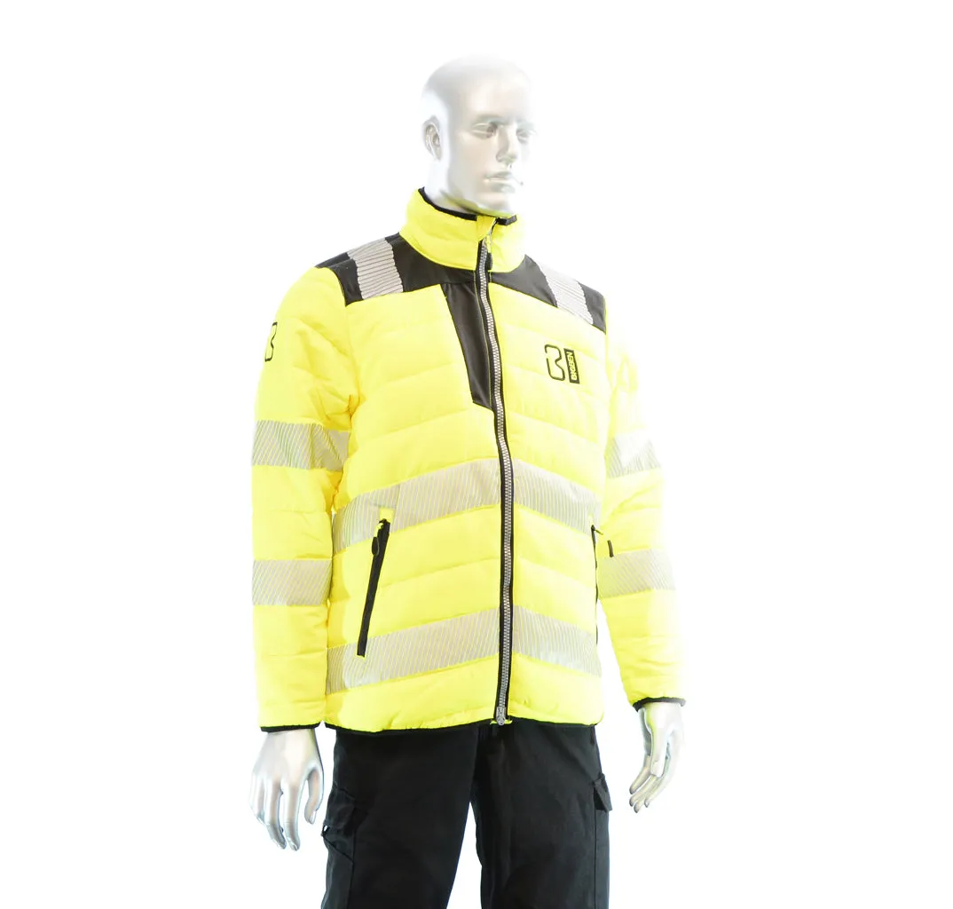 BIGBEN® Hi-Vis Soft Padded Jacket - Yellow & Black