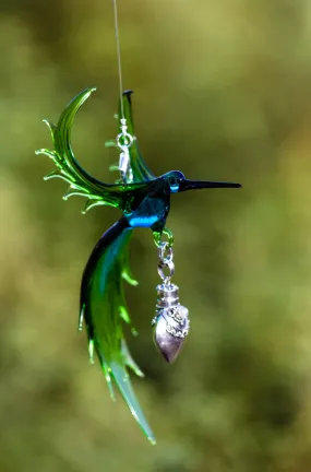 Bird of Paradise with Silver Keepsake for Ashes