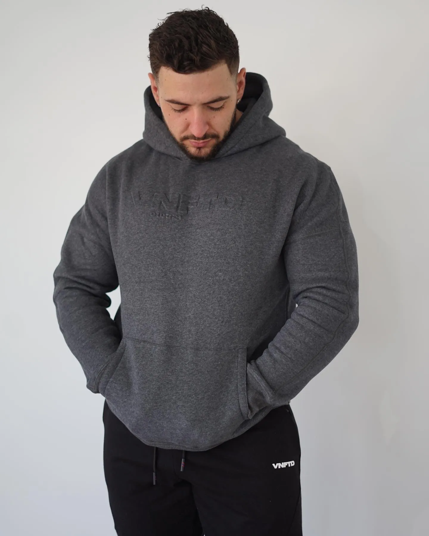 BOLD EMBOSSED HOODIE