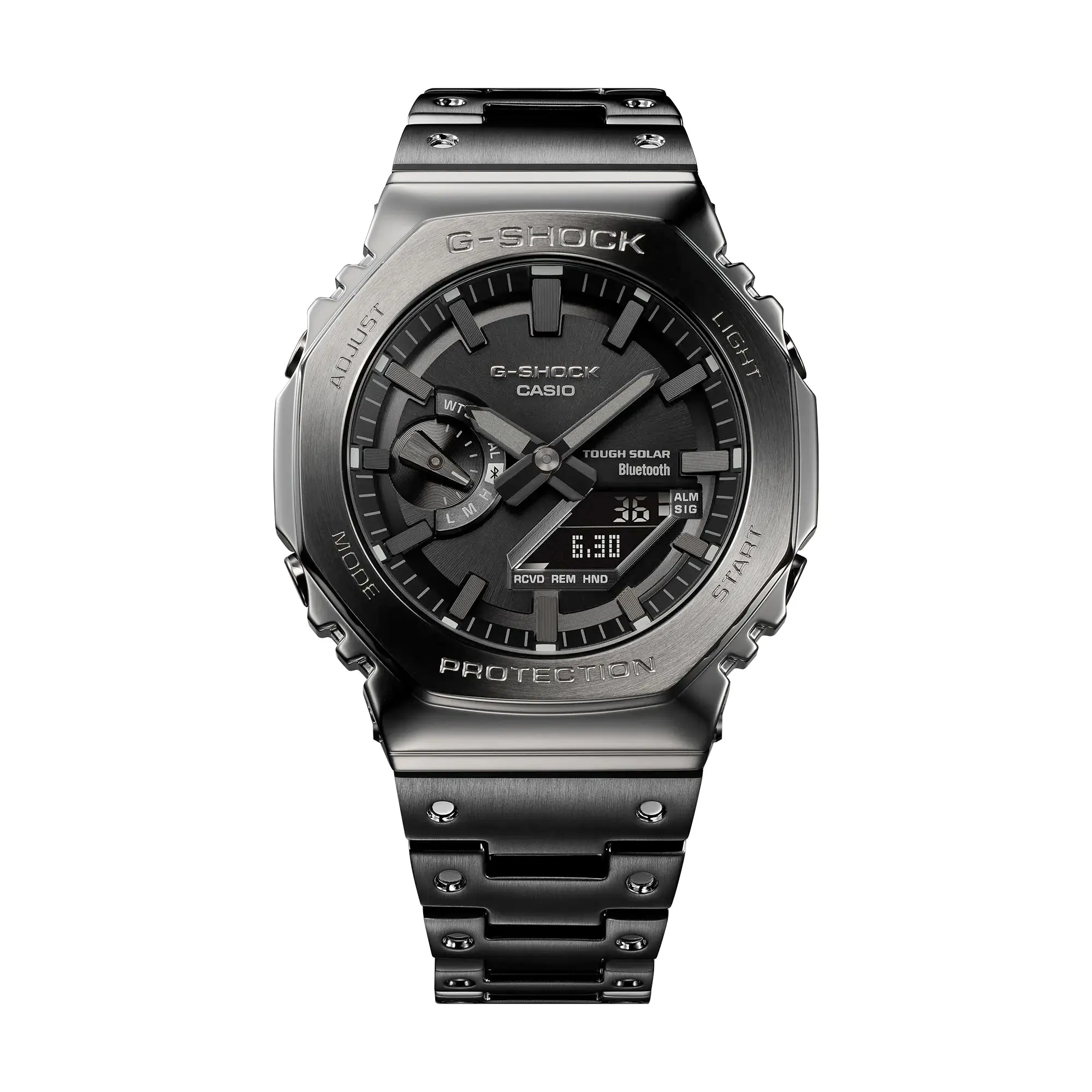 Casio G-Shock Full Metal Dark Grey Steel Solar Bluetooth 2100 CasiOak GMB2100BD-1A