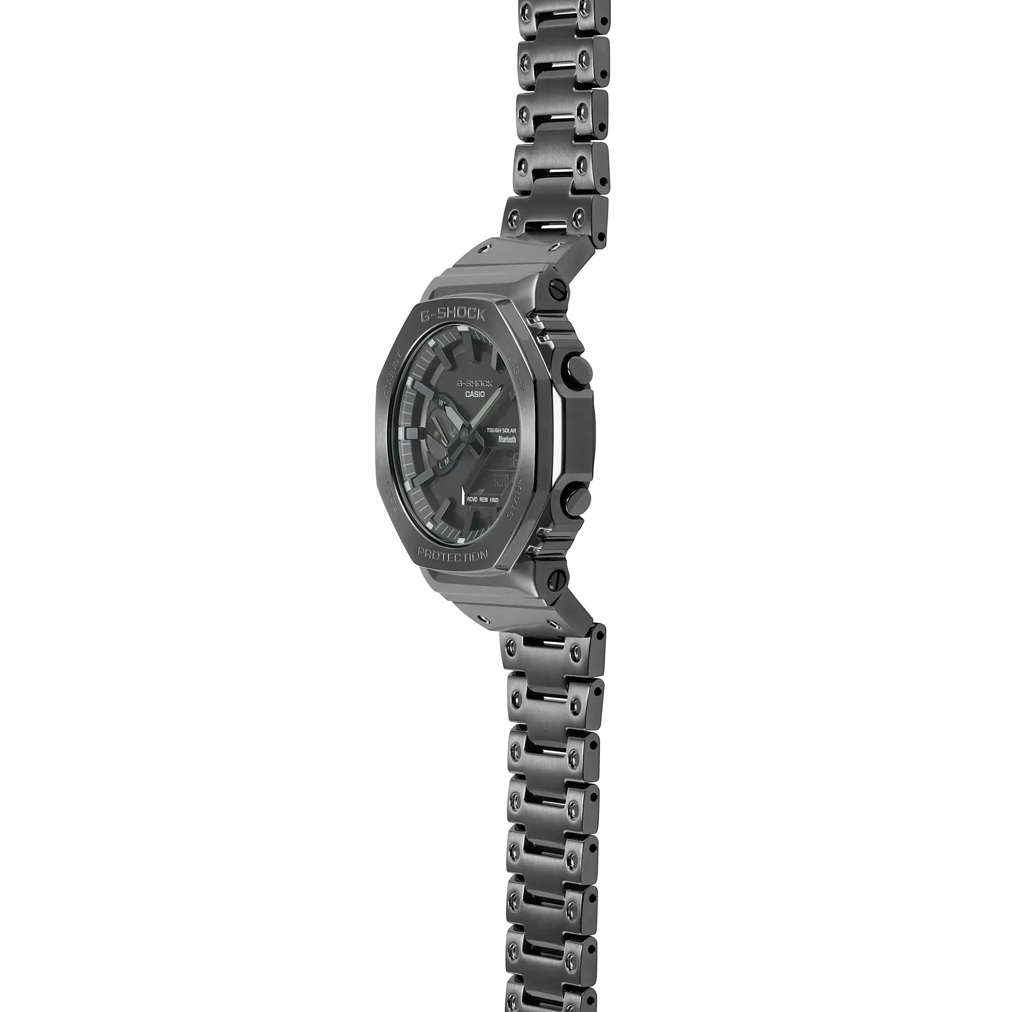 Casio G-Shock Full Metal Dark Grey Steel Solar Bluetooth 2100 CasiOak GMB2100BD-1A