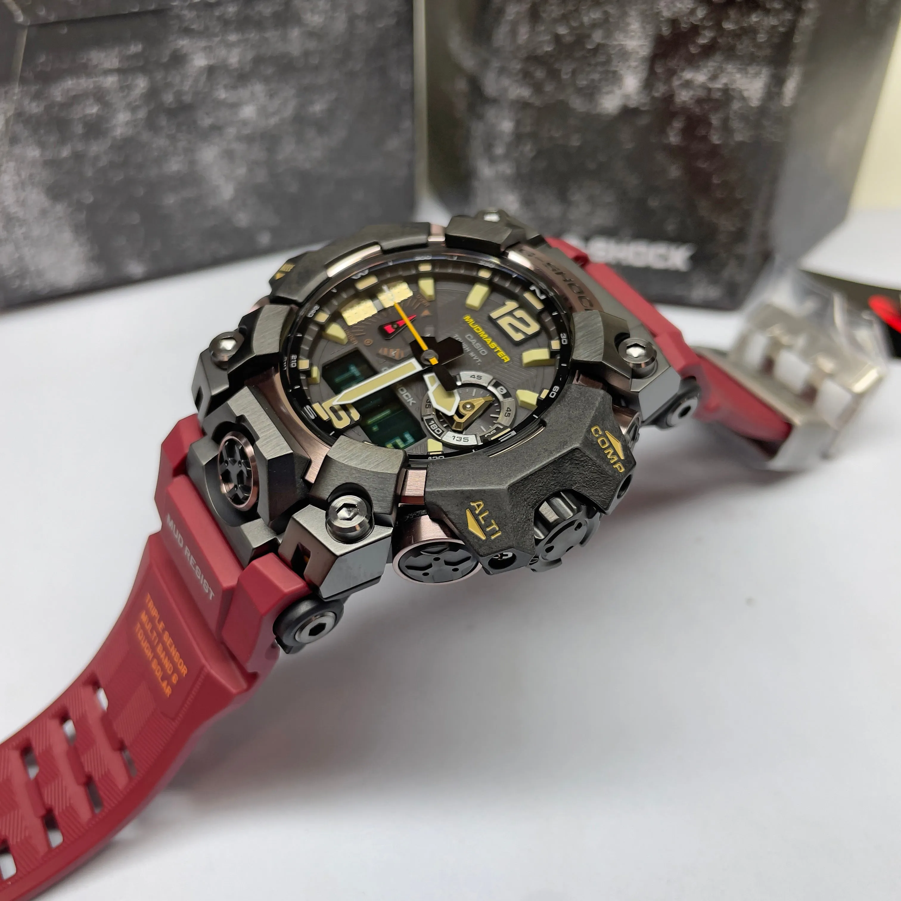 CASIO G-Shock GWGB1000-1A4 Red Mudmaster Bluetooth Triple Limited Watch