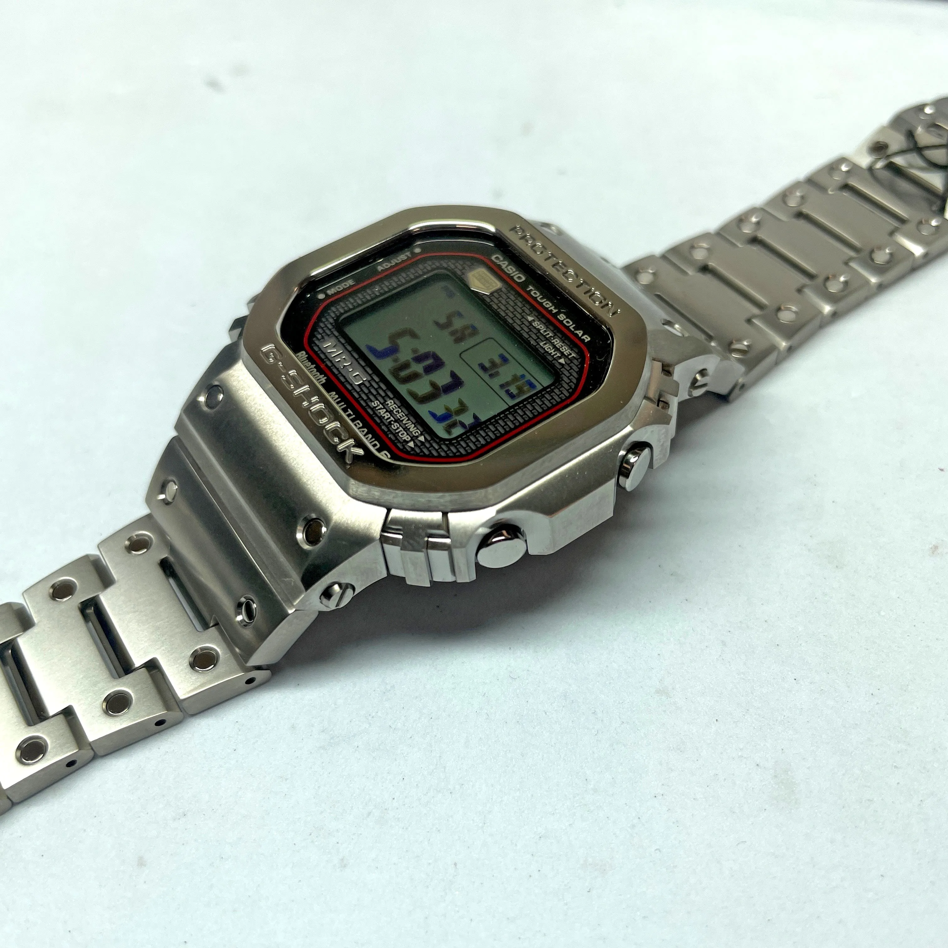 Casio G-SHOCK MRG Kiwami Silver Titanium Square MRGB5000D-1 Watch